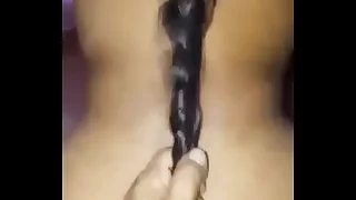 desi long hair get hitched doggy be hung up on