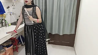 A beautiful newly married wife was horny plus fucked by her stepbrother Acting Hindi Audio